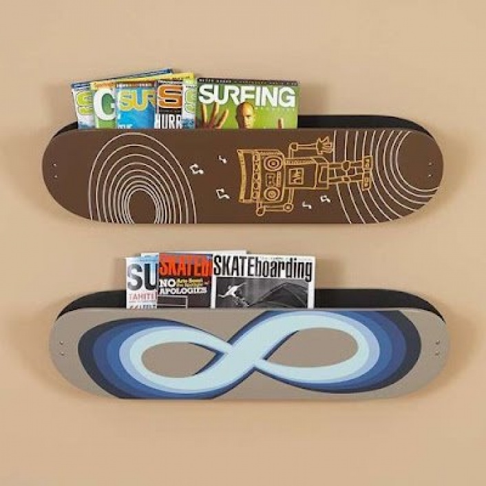 Magazine pouch made ​​of Skateboard